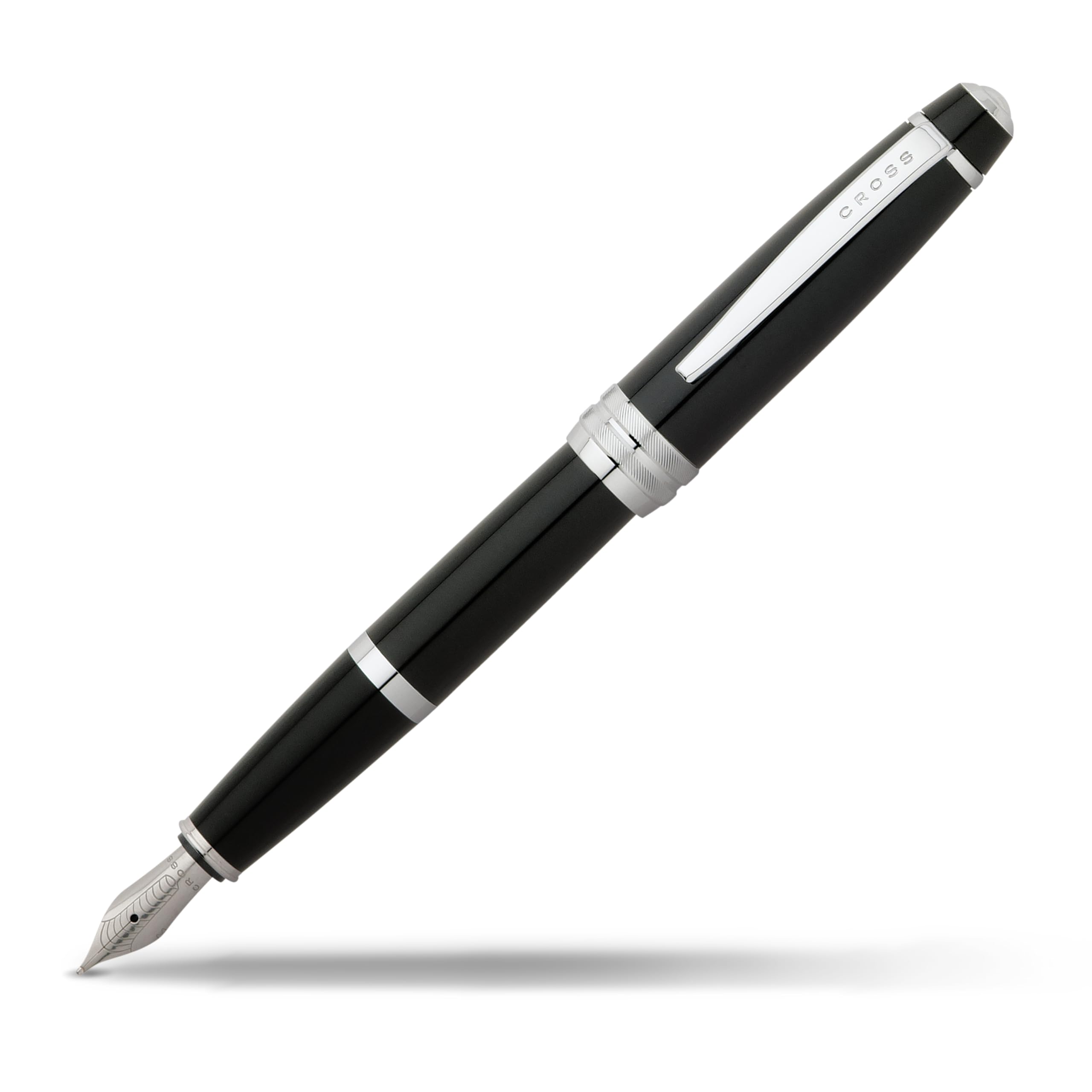 

Cross Bailey Black Lacquer Fountain Pen Stainless Steel Medium Nib чёрный