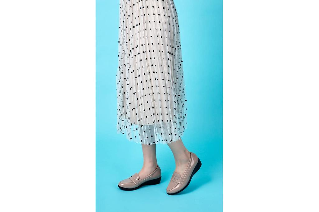 Pansy 4936 Rain Step Rain 3E Size Navy Shoes, Women's Loafers, Waterproof, Antibacterial, 23.5cm,