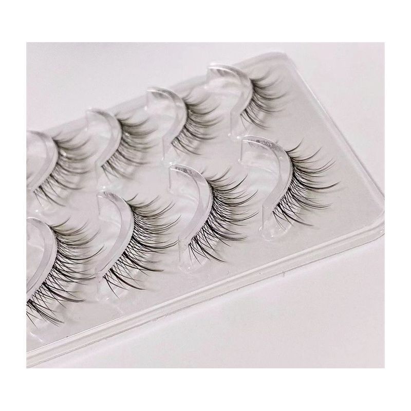 Mogugu - Set mit 5 Paar: Voluminöse Crisscross-Falsche Wimpern