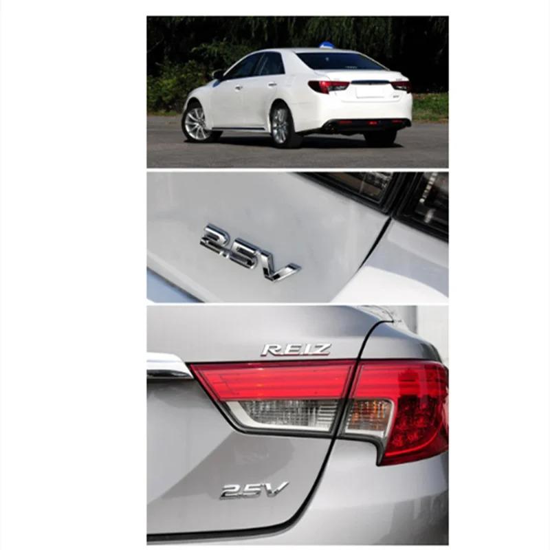 2.5V V6 V8 VX VXR TXL VXL Emblem for Toyota Reiz Land Cruiser Prado Rav4 Tundra Trunk Lid Sticker Displacement Auto Accessories AD6