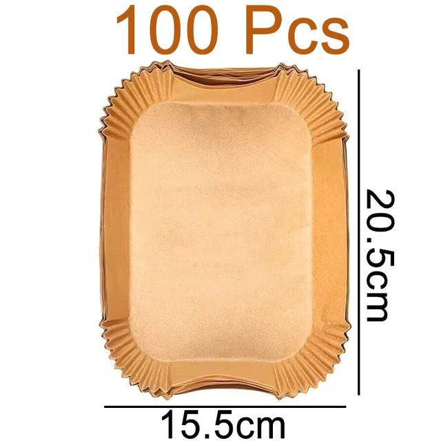 Rectangle Disposable Air Fryer Paper Non-Stick Kitchen Baking Airfryer Mat Oilproof Barbecue Pad Baking Paper Liner Accessories