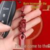 Master's Choice: 2025 Year of the Snake Red Sand Pixiu Keychain - Double Fortune & Prosperity Unisex Amulet.