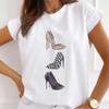 African Women's New Fashion City Girl Half Sleeve Basic Cute Clothes T-shirt Graphic T Shirts Y2k Tops Harajuku Vintage Tee