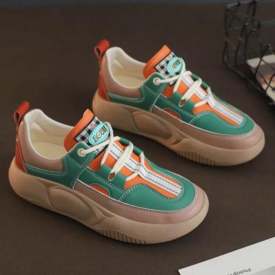 Módní dámské tenisky Silná podrážka Sportovní obuv pro ženy Kožený svršek Dámská běžecká obuv Nové dámské tenisky zapatillas de deporte tenis