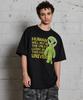 HOODHOOD Alien Slogan Short Sleeve T-Shirt Black
