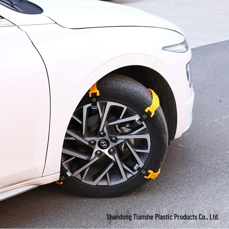 Universal Thickened Rubber Car Anti-skid Chains for Snow and Mud Emergencies