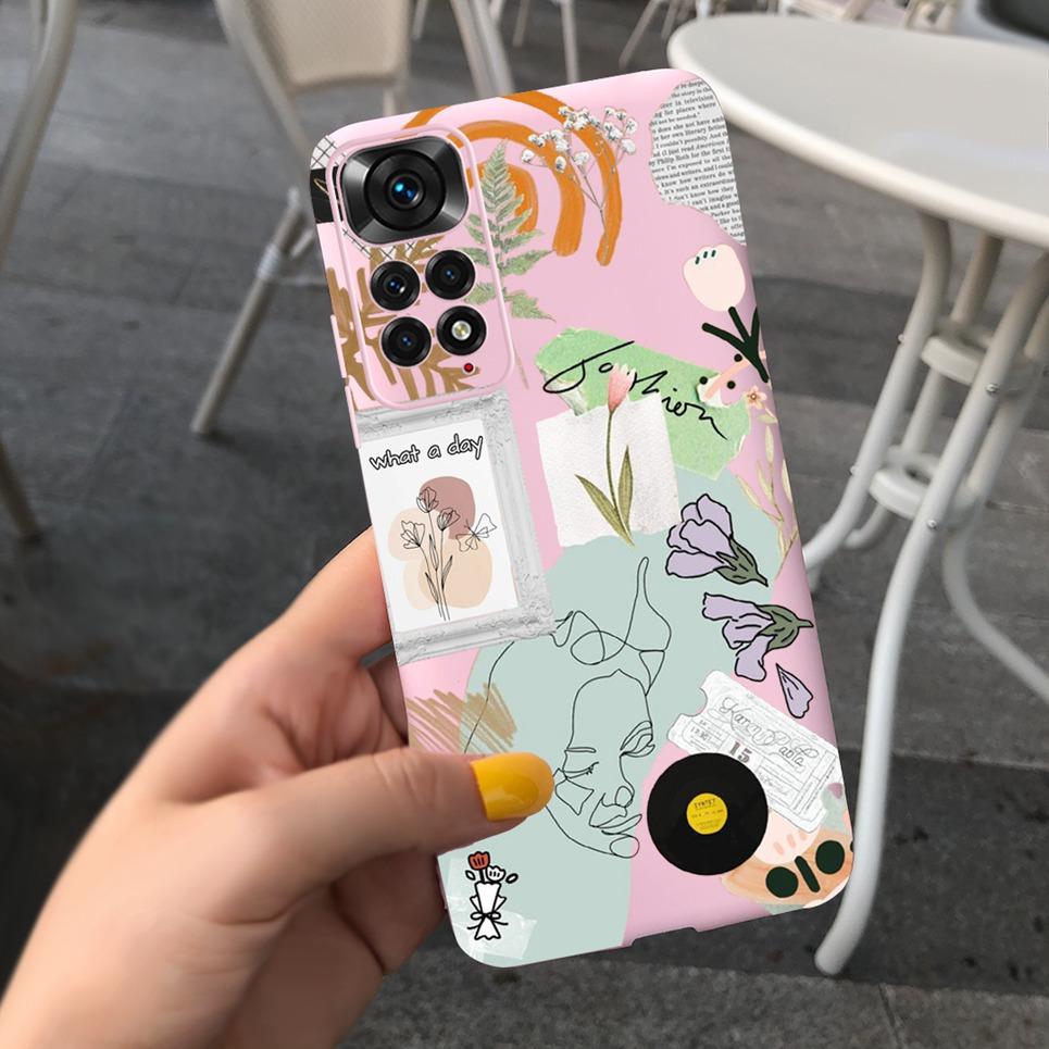 Für Xiaomi Redmi Note 11 Pro Plus 5G Hülle Cover Redmi Note 11S 5G Rückseite Stoßstange TPU Weiche Hülle Redmi Note 11 Pro Mi 11i 5G Fundas