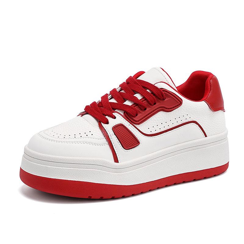 ~ Thick-soled leather breathable little white shoes women's versatile new sports and leisure women's board shoes