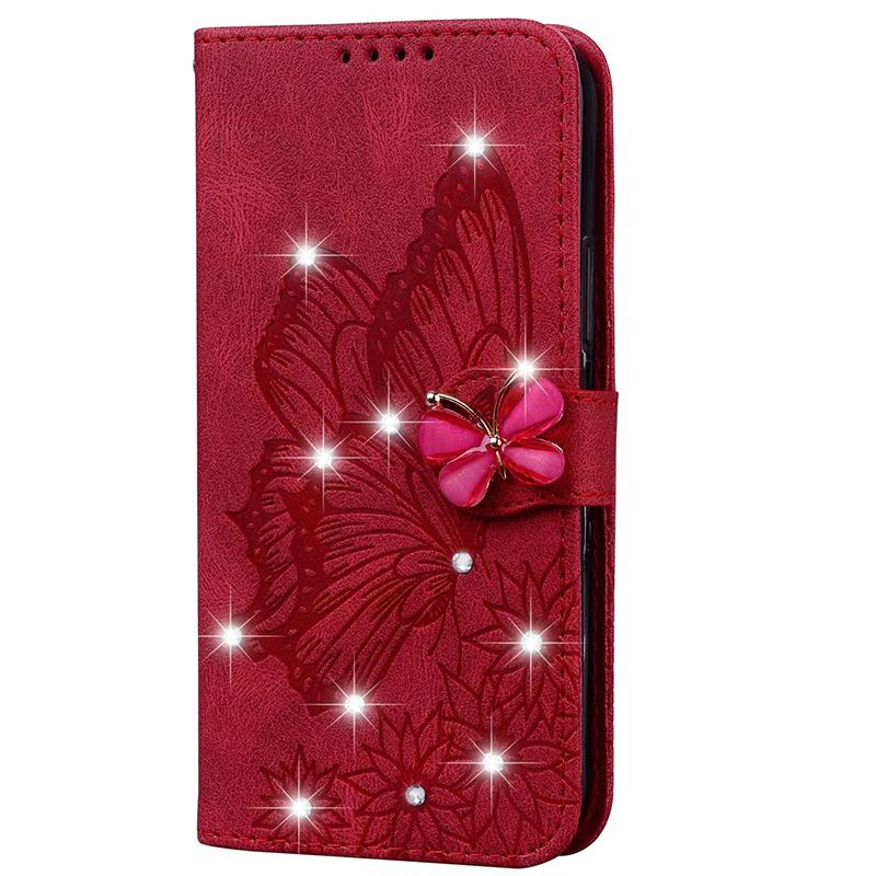 Shiny Glitter Wallet Leather Case For Samsung Galaxy S26 Ultra S25 S24 FE S23 S22 Plus A15 A16 A26 A36 A56 A34 A54 A55 A37 A57