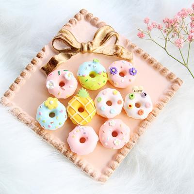 20pcs Simulation Donuts Dessert Doughnut Ice Cream Candy Artificial Donut Knickknacks Ornament Craft Decor Fake Food Child Gifts