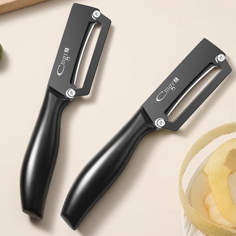 Multi-Function Kitchen-Specific Peeler for Slicing Fruit and Vegetables with Steel Handle Stainless Steel Kitchen Peeler