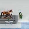 Majestic Equine And Peacock Resin Sculpture Collection Elegant Animal Figurine Ornament for Home