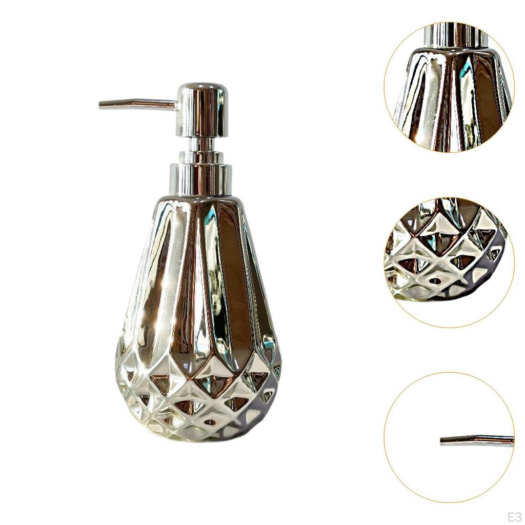 Dozator de săpun cu pompă, sticlă goală, pentru salon, multifuncțional, ceramică robustă