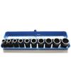 1/2 Inch Impact Socket Set (10-24mm) - Metal Box Set