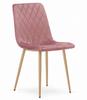 TURIN Chair - Pink Velvet / Wood Color Legs X 1