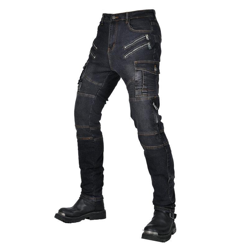 New product JES-24 motorcycle jeans men's locomotive retro casual adjustable knee pads anti-drop cycling pants