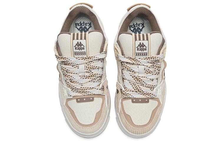 Men's Sneakers Kappa Abrasion Resistant Low top Skateboard Shoes Unisex Beige