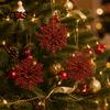 Three Dimensional Snowflake Hanging Ornaments 3Pcs Christmas Tree Snowflakes Ornaments, 10cm Glitter Plastic Holiday Party Decor for Decorations