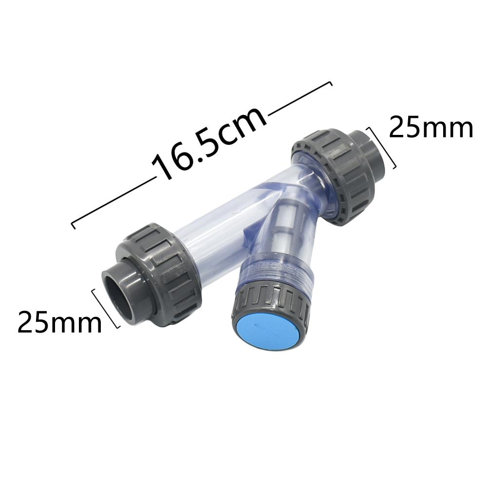 20/25/32/40/50/63mm Bewässerungsfilter Transparent Farm Gartenbewässerungsfilter Kunststoffrohr Schnellkupplung Sieb