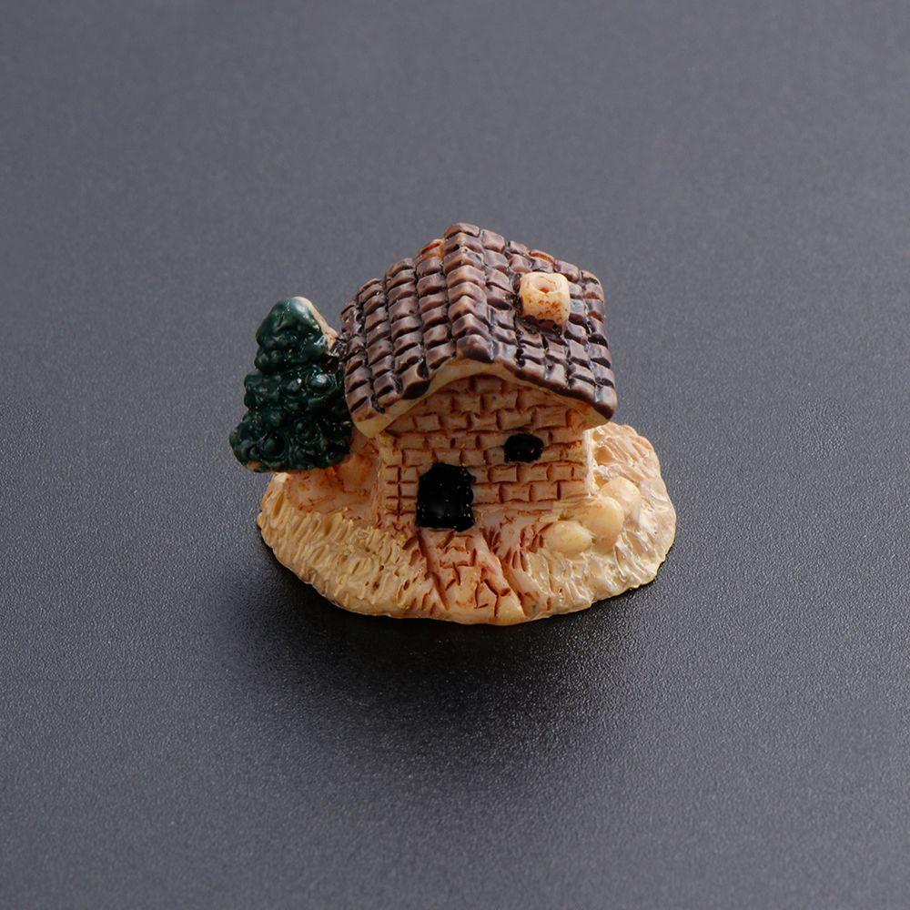 Decorations Garden Ornament Figurines & Miniatures Micro Landscape Mini Small House Moss Cottages