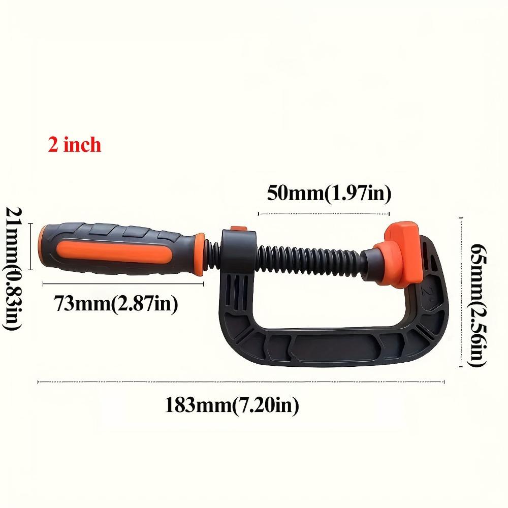 Engineering Plastic G Type Clamp Lightweight Design Spring Clamps Woodworking Clamp  Long Time Use