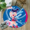 1pc Winx Club  Carpet, Round Rug, Comfortable, Suitable for Entryways, Living Rooms, Office, And Bedrooms, Christmas Decoration
