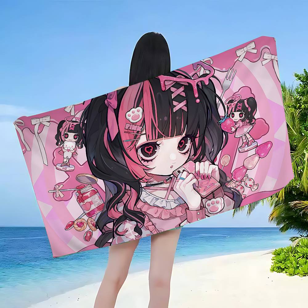 Popular J-Jirai K-Kei Fashion Microfiber Printed Beach Towel Mountain Climbing Yoga Beach Swimming Running Absorbent Soft Towel