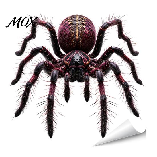 3D Effect Halloween Decal Spider Decorative Sticker for Car, Broken Hole Dog Cat Owl Self-Adhesive Sticker, Waterproof Removable PVC Holiday