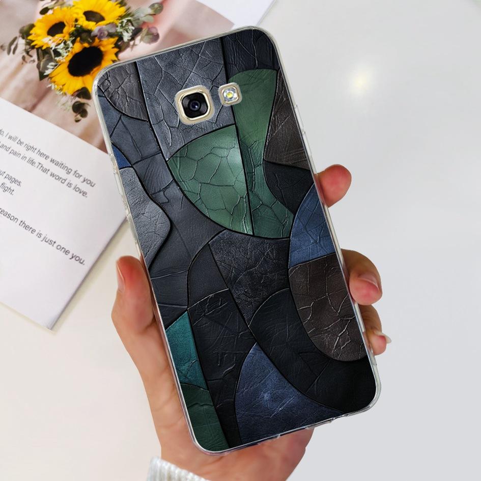 For Samsung Galaxy A5 2017 Case A520 A520F Popular Flower Transparent Silicone Soft Cover For Samsung A 5 2016 A510 A510F Bumper