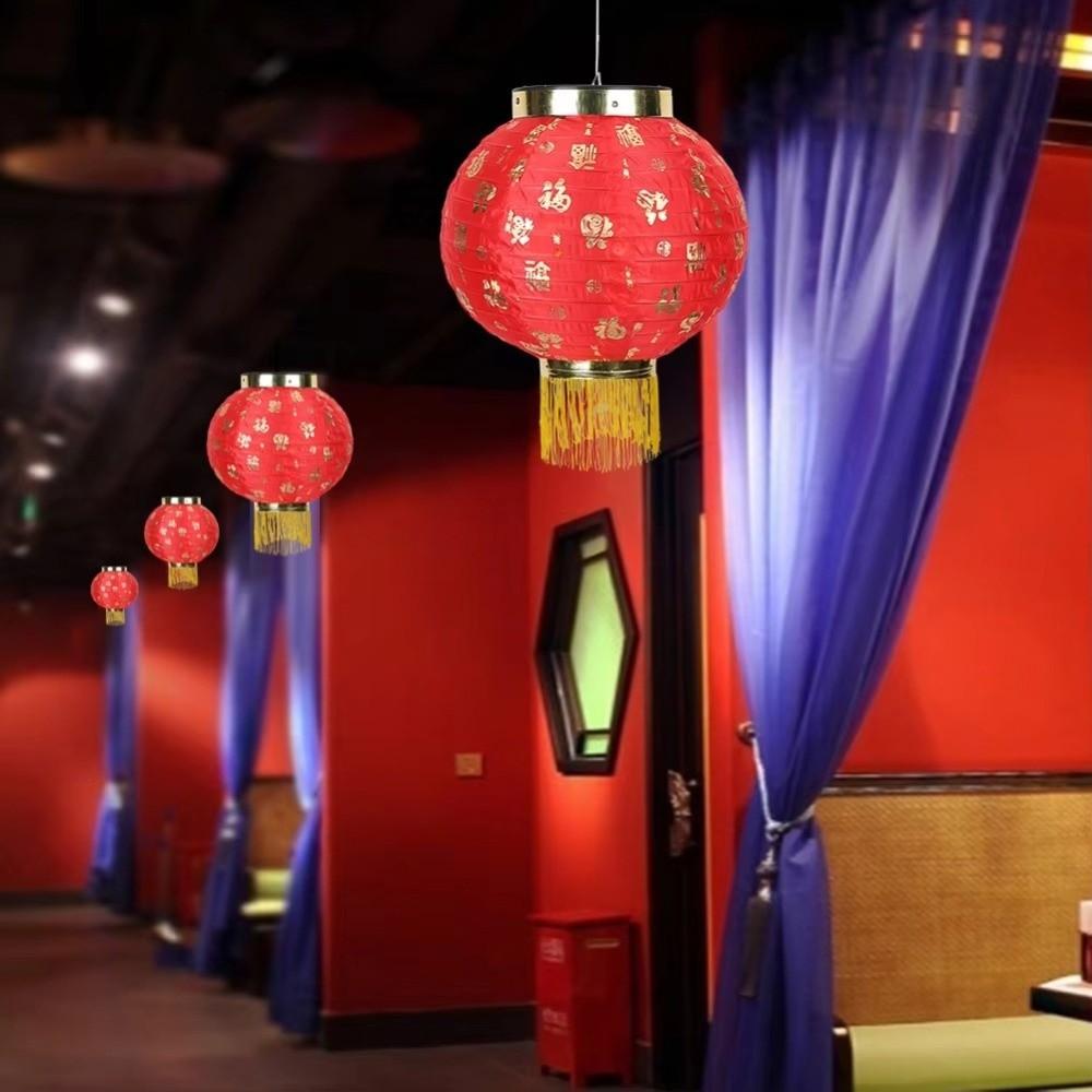 Round Shape Chinese Lantern Red Hanging Lantern  for Wedding Party Decorations