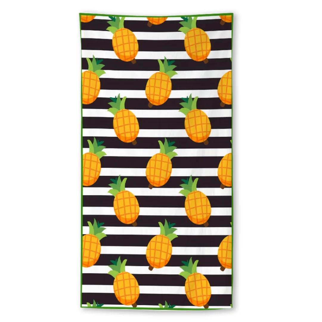 

Cartoon Fruit Print Beach Towel,Digital Printing Thin Quick-Dry Anti-Sand Microfiber Lightweight for Swim Yoga Travel Gym Gift W30*H60(CM)