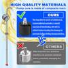 55 Gallon Drum Pump,Rotary All-Aluminum Manual Hand Transfer Pump for 5-55 Gallon Barrels Oil Diesel Kerosene