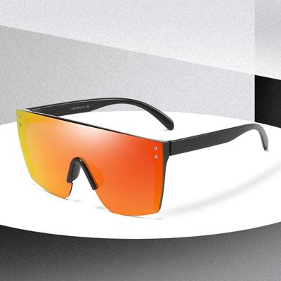 Neue einteilige Sonnenbrille mit großem Rahmen für Herren und Damen, Nasenpolster aus Silikon, Schutzsonnenbrille für Outdoor-Sportarten