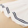 Girls Dress 100% Cotton White Sailor Back To School Dress Suitable for 5-12 Years Old Girls Short Sleeved Summer Dresses