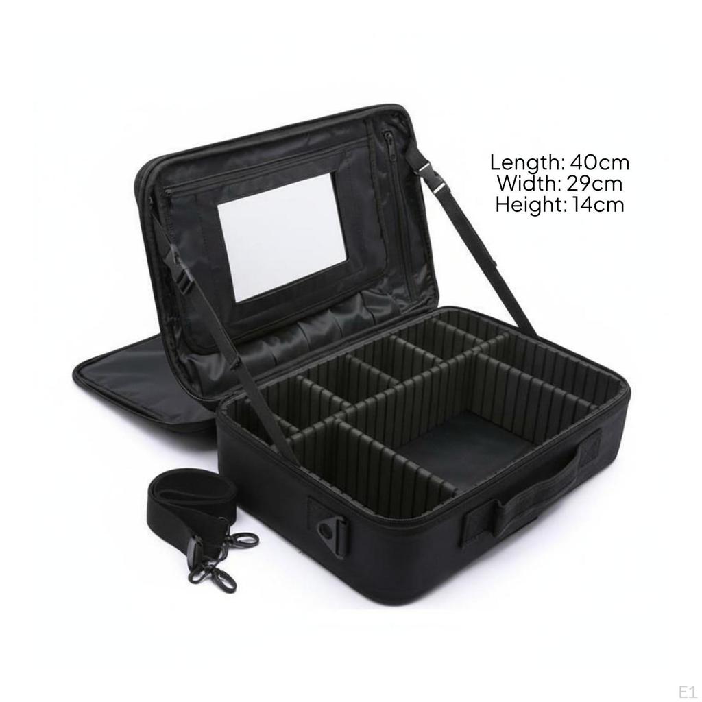 Professional Makeup Train Case Large Capacity Portable Artist Bag MultiLayer Design Cosmetic