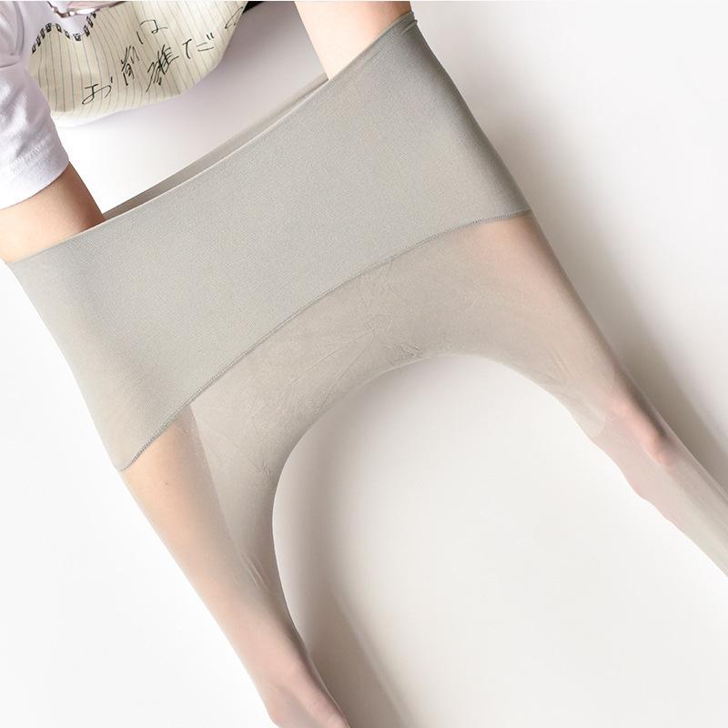 Stockings Women'S Ultra-Thin Invisible Fully Transparent First-Line Crotch Anti-Hook Silk Summer Black Natural Nude High-Transparency 0D Black Silk