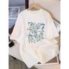 Celestial Moon Sun Butterfly Graphic T-Shirt Women’s Crew Neck Short Sleeve Soft Comfortable for Summer Daily Wear