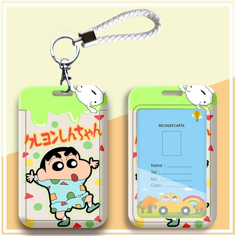 Crayon Shin-chan Cartoon Student ID Lanyard & Badge Holder