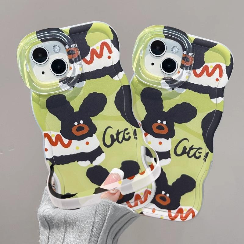 Doodle Puppy Suitable for 16promax Apple Phone Case 15 Dual Bracket 14 Cute 13 Cartoon 12 Niche Silicone
