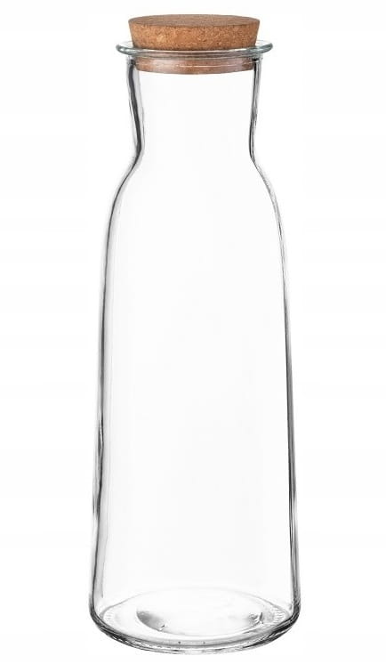 Glass Carafe with Stopper for Lemonade Juice 1l
