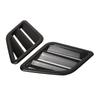 2 Pcs Engine Hood Air Vent Cover ABS Front Upper Bonnet Hood Air Outlet Grille Replacement for Ford Carbon Fiber Style
