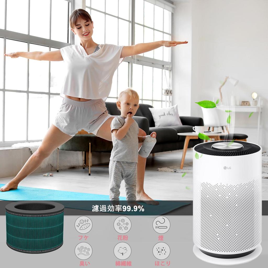 CHNPOFNT Air Purifier Replacement Filter Is Compatible with LG AS607HWT1 Air Filter PFSHQC01 AS607HWT0, Purifier, Number (1 Piece) [product]