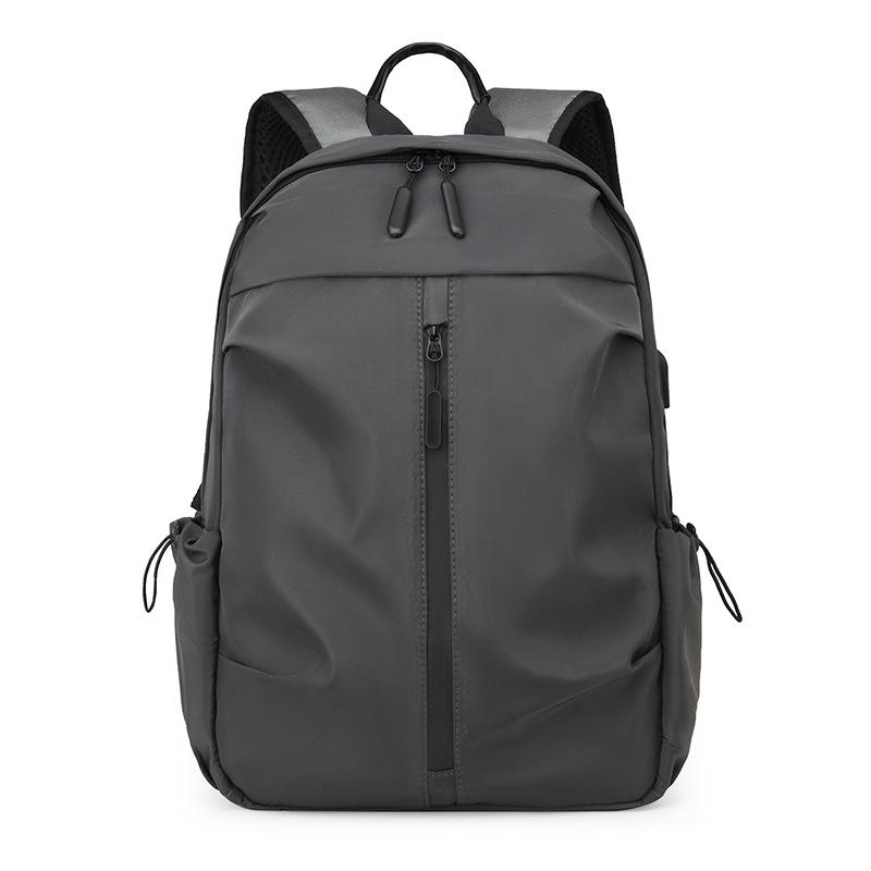 Men's Oxford Cloth Business Backpack with Logo - Laptop and Travel School Bag