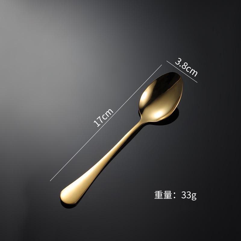 Customized stainless steel western food knife and fork spoon titanium plating processing multi-specification pvd process color gift set 1010