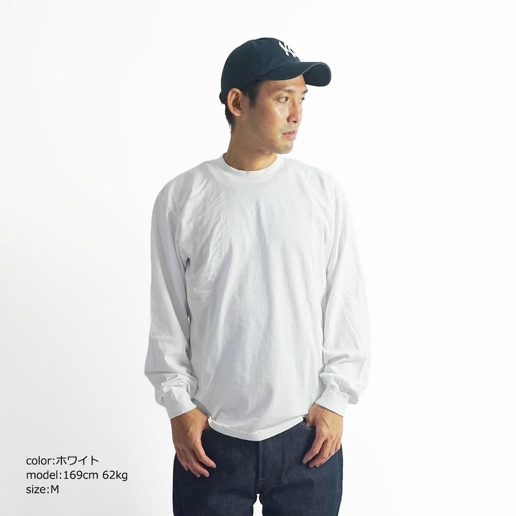 Angeles LOS ANGELES APPAREL 1807GD oz Garment Dyed Crew Neck Long Sleeve Black S [Los Apparel] 6.5 T-Shirt