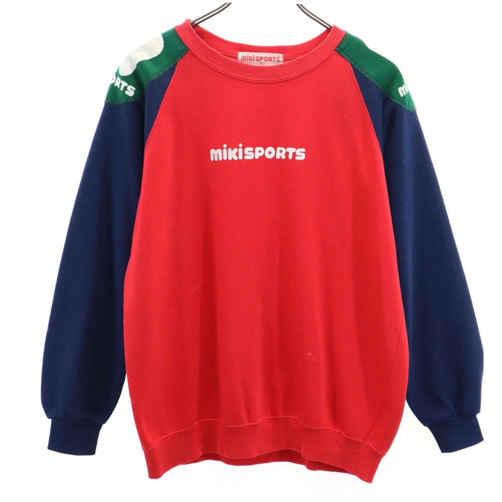 

miki SPORTS Long sleeve sweat trainer M Red MIKI HOUSE Women Used