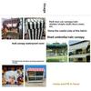Thickened Waterproof Plain Weave Sunshade Retractable Striped Rain Canopy Fabric Outdoor Sun Blocking Rainproof Material 600D...