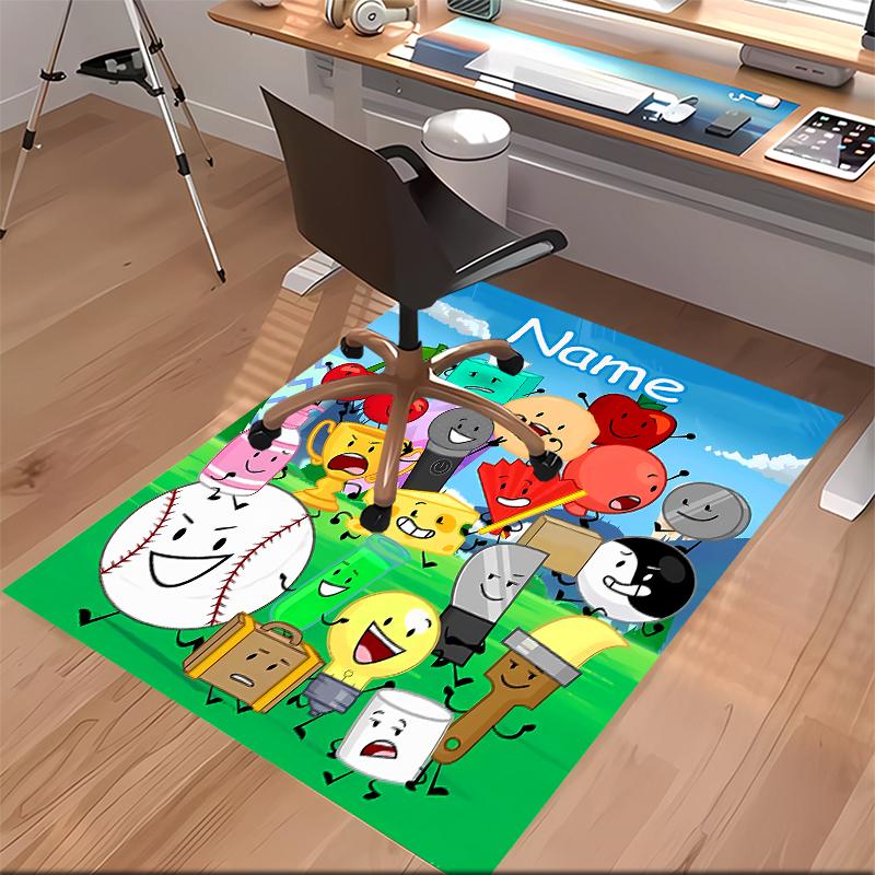 Custom personalization nanimate Insanity Print Area Rug - Soft, Washable Non-Slip Indoor Mat,Living Room,Home&Office Decorative Rug