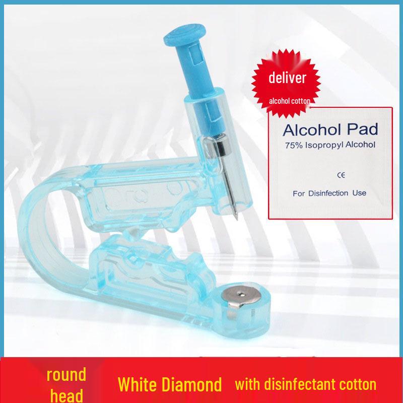 Disposable Sterile Anti-Allergic Ear Piercing Kit with Needle and Stud Gun