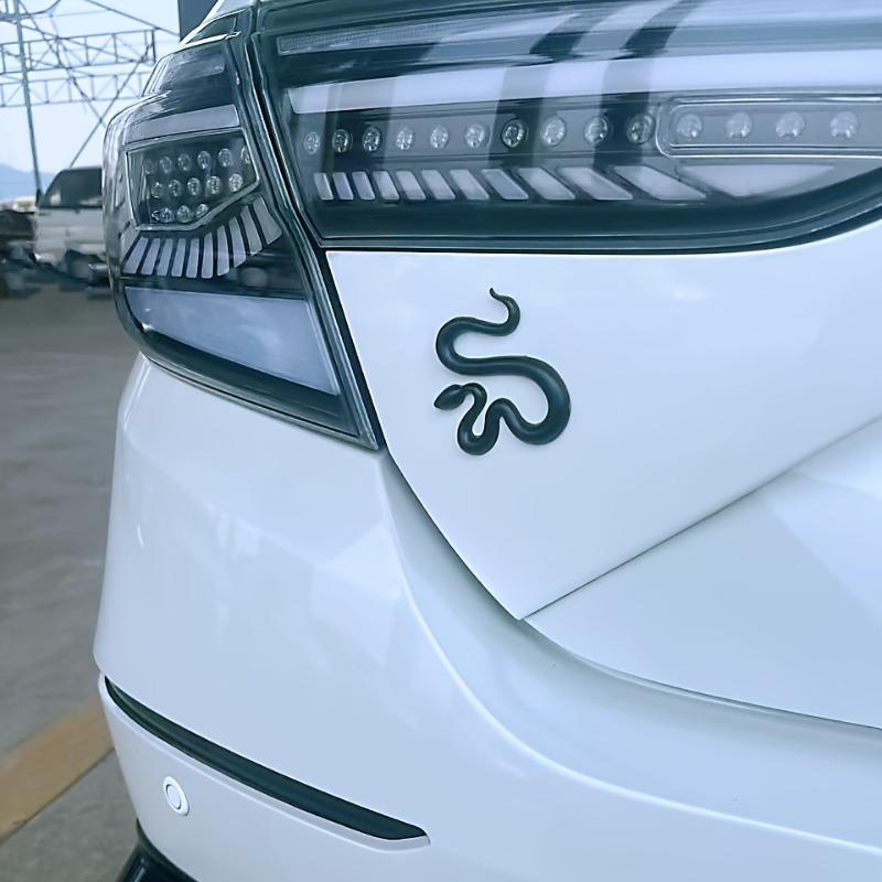 Auto Metalen Embleem Slangvormige Zijdecal Modificeerbare Waterdichte en Zonbestendige Staartembleem Voertuig Carrosserie Decoratie Sticker